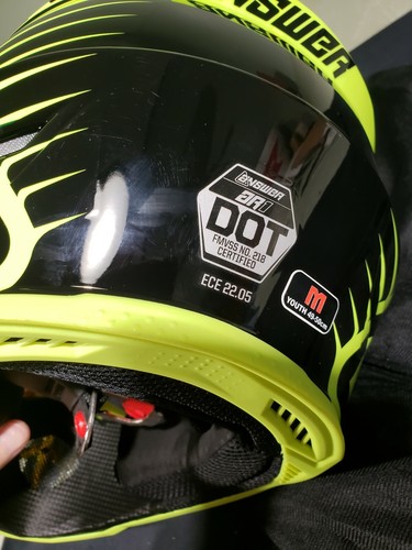Answer Helmet Ar-1 edge ref/asta TR#474876 Youth Medium - Picture 8 of 10