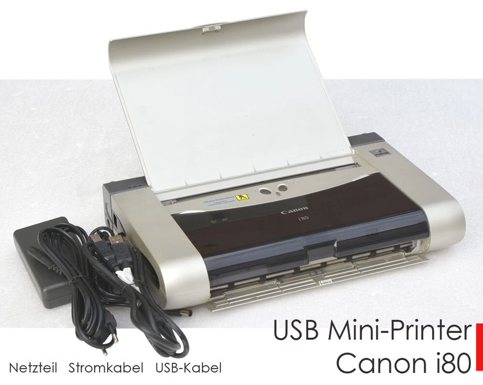 PORTABLER DRUCKER CANON i80 FÜR WINDOWS 98 2000 XP Me MIT NEUEN TINTENTANKS i80 - Bild 2 von 4