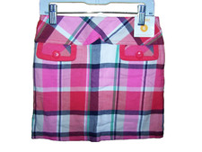 Gymboree Girls Skort Plaid Multi-Color Brightest in Class Size 6 NWT