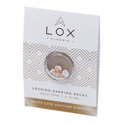 Lox Locking Ohrring Backs goldfarben