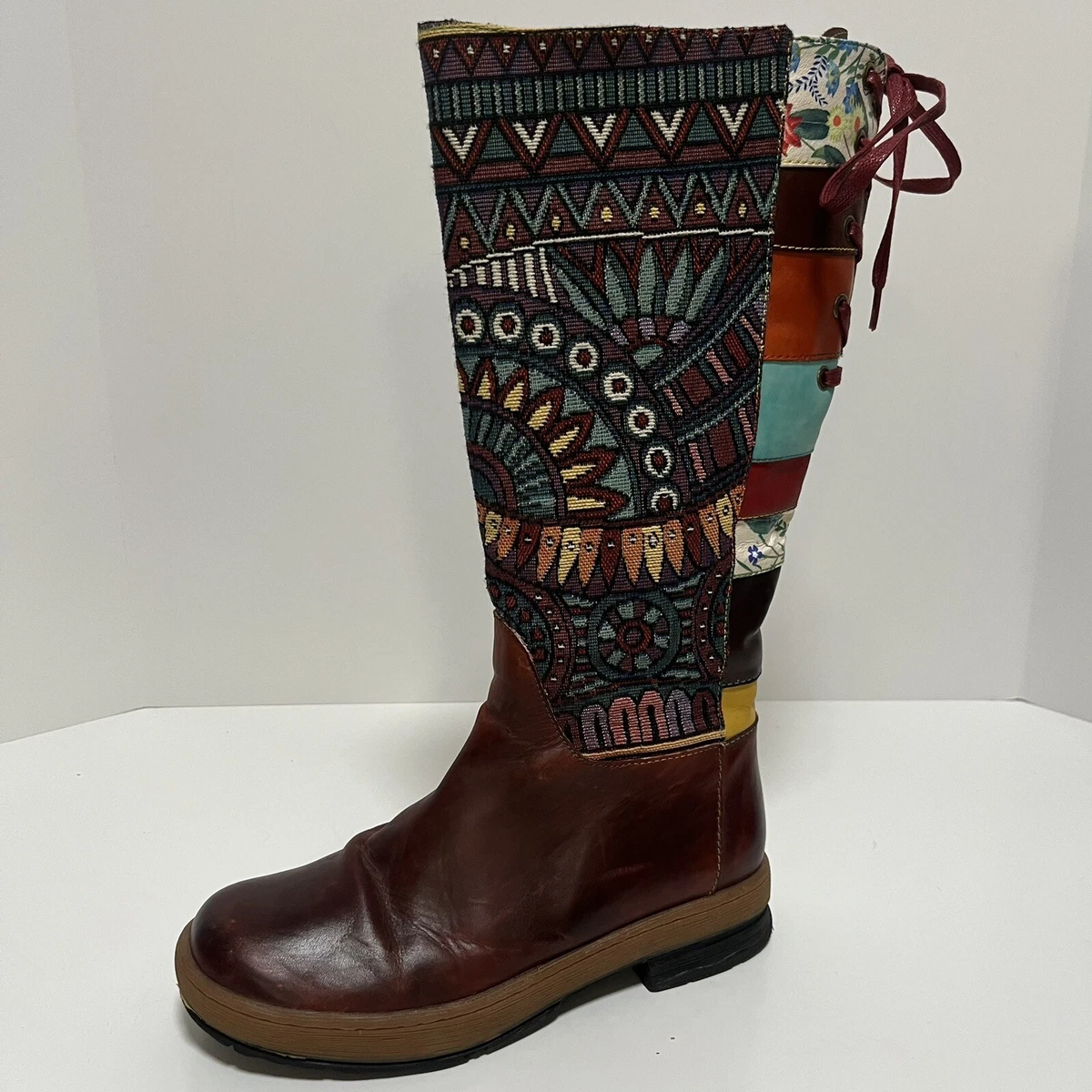Bohemian knee high boots clearance