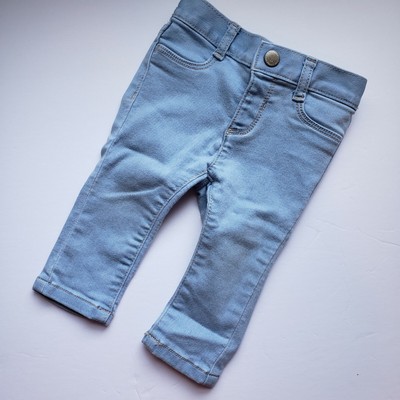 Old Navy Ballerina Jeans Baby Girls 6 12 M Stretch Skinny Light Wash Blue Ebay