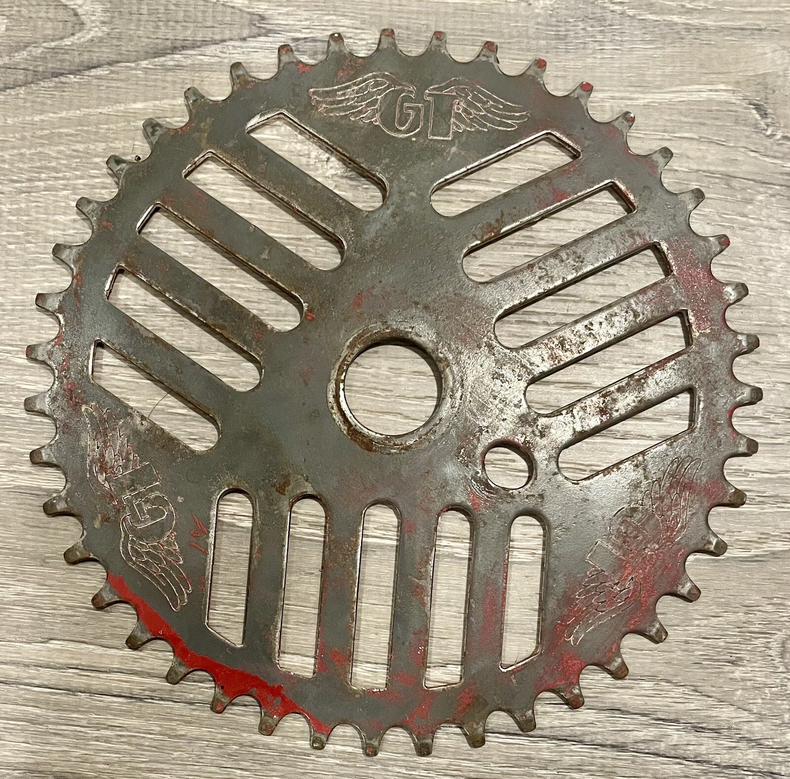 GT Winged Chrome Performer Cheese Grater Sprocket eBay