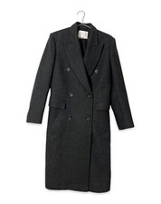 Hugo Boss Cisander Women's Doubled Breasted Wool Blend Overcoat Uk 6 De 34 Fr 36