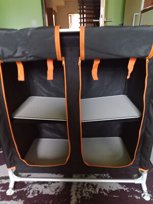 camping küchenbox schwarz/orange