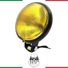 🇮🇹 FARO MOTO 5" NERO CAFE RACER HARLEY BMW GUZZI FANALE ANTERIORE MOTO