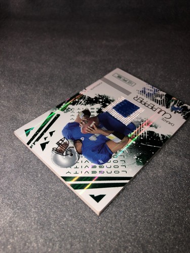 DAUNTE CULPEPPER 09 ROOKIES & STARS LONGEVITY GAME WORN JERSEY PATCH CARD #31/50 - Picture 6 of 19