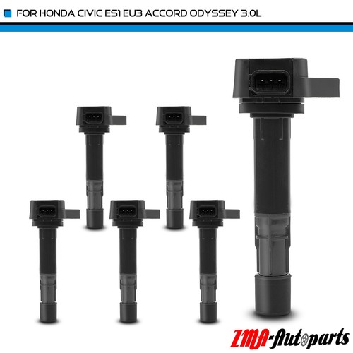 6 Ignition Coil Pack Set For Honda Accord & Odyssey 3.0L 3.2 - Foto 3