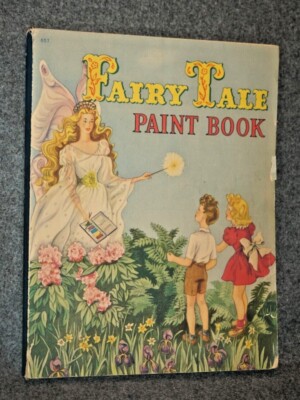 FAIRY TALE PAINT BOOK #657 Whitman 1945 | eBay