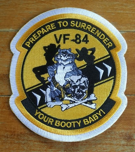 PREPARE TO SURRENDER YOUR BOOTY BABY! ~ VF 84 ~ TOMCAT Jolly Rogers Navy PATCH - Picture 2 of 6