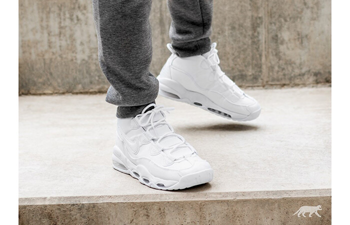 nike air max uptempo 95 triple white