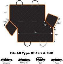 Upgraded Pet Dog Seat Cover Waterproof Rear Back Travel Protector Car Truck SUV
