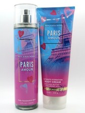 BATH BODY WORKS PARIS AMOUR FRAGRANCE MIST BODY CREAM SET