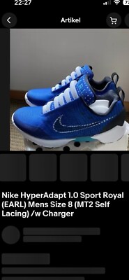 Selbst Schnürende Nike Schuhe Mit Ladegerät. Sind Mir Leider Zu Klein:( 