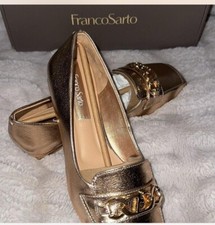 Franco Sarto Womens Loafers Size 6 rose gold 