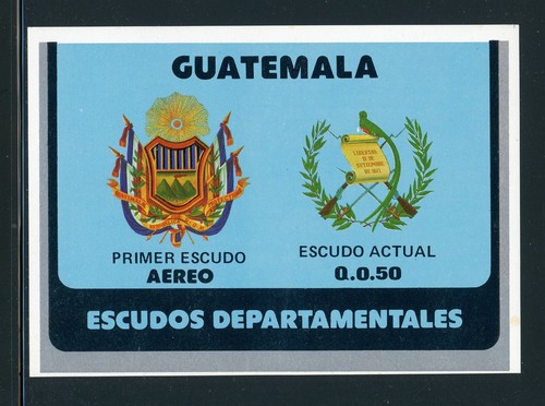 GUATEMALA MNH Selections: Scott #C714 Municipality Arms Issue S/S CV$5+