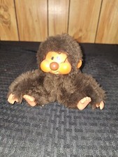Vintage Nobby The Gorilla Monkey Russ Berrie Brown Plush 6" From 1979