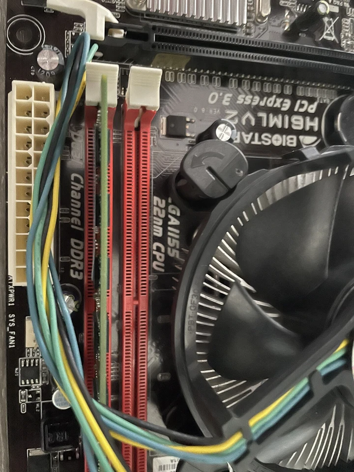 BioStar H61MLV2 , Intel Celeron CPU G550  2.60GHZ 4GB DDR3 Motherboard Bundle - Image 4 of 4