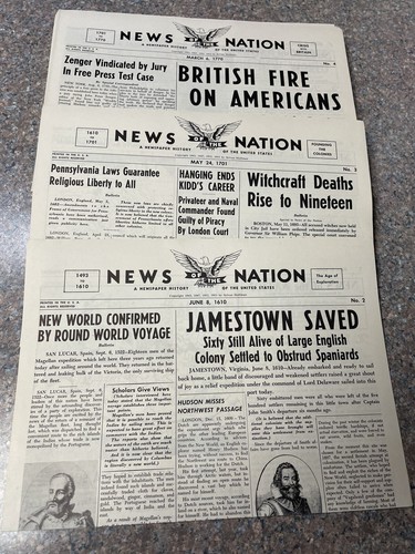 VIntage News of The Nation File Folder-Newspaper History of the US-'56-Very Good - Picture 6 of 8