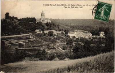 CPA GOMETZ-le-CHATEL sagt Saint-Clair von Orsay - Ansicht des Bois des Gres (1355120)