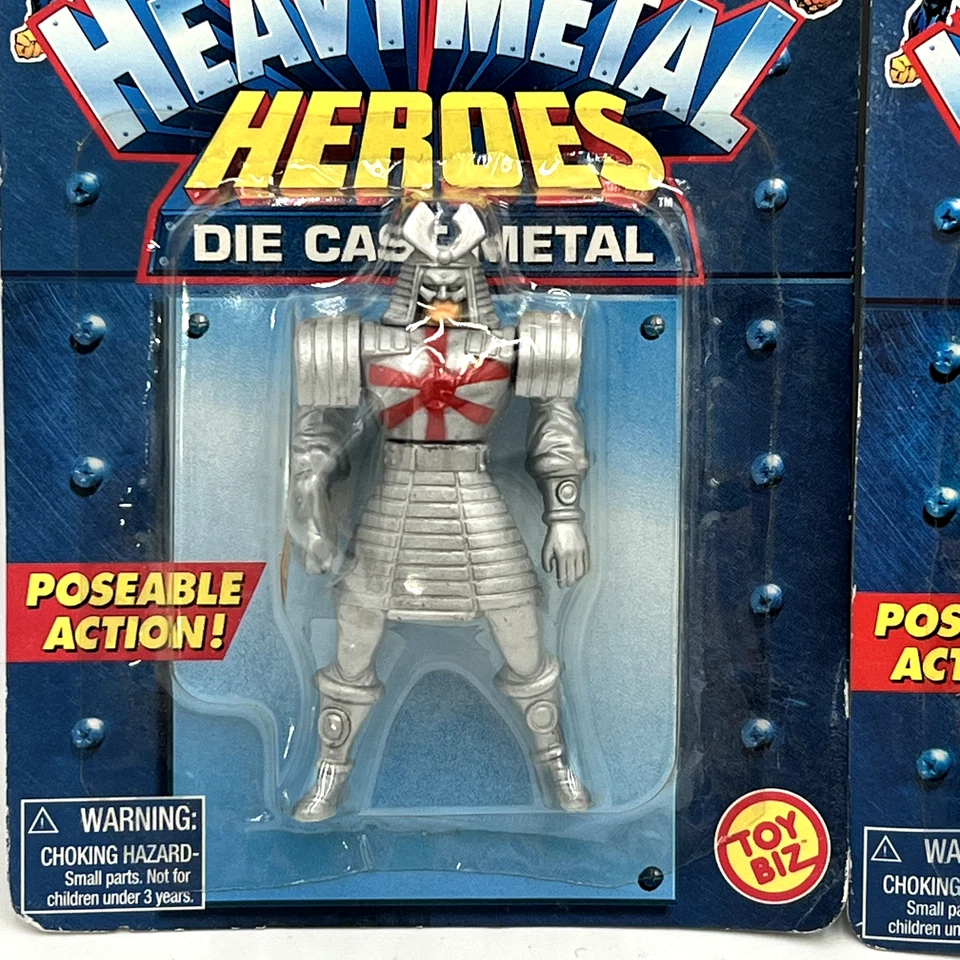 Mini lote de metal fundido a presión Wolverine 1997/98 Marvel Comics, "Heavy Metal Heroes" Foto 2 de 4