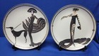 2 House of Erte Franklin Mint Limited Edition Porcelain Plates! 7