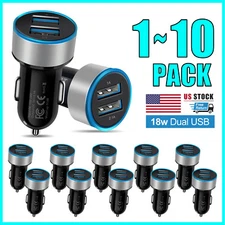 Dual USB Ports Car Charger Plug Adapter Lot for Samsung Galaxy Android Phone