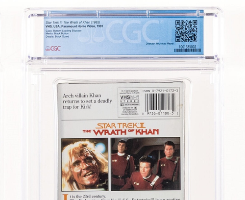 SEALED/NEW!! Star Trek II: The Wrath of Khan CGC Graded 9.4 VHS ⭐️⭐️⭐️⭐️ 1991 - Picture 3 of 6
