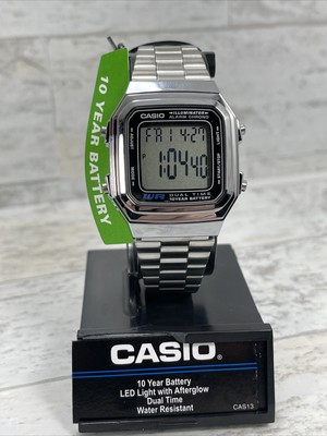 New Casio A178WA Wristwatch Dual Time Alarm Crono Retro Style 79767956929 |  eBay