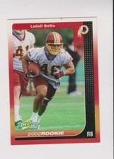 2002 Score #274 Ladell Betts rookie card, Iowa Hawkeyes legend