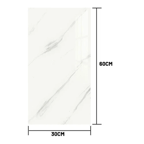 PVC Marble Tiles Wall Sticker Self-Adhesive Stick On Kitchen Bathroom 60x30cm - Picture 3 of 25