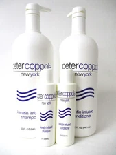 Peter Coppola Keratin Infused Shampoo & Conditioner DUO 32 FL OZ + Travel Size 3