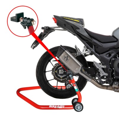 Piastra Supporto Cavalletto Per Honda CB750 Hornet 23-25 E CB1000 Hornet 24-25 | Base In Alluminio CNC Rossa Antiaffondamento
