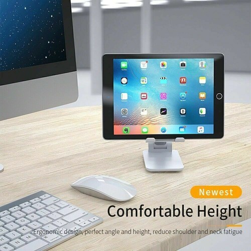 Adjustable Cell Phone Tablet Stand Desktop Holder Mount Mobile Phone iPad iPhone - Photo 7 sur 14