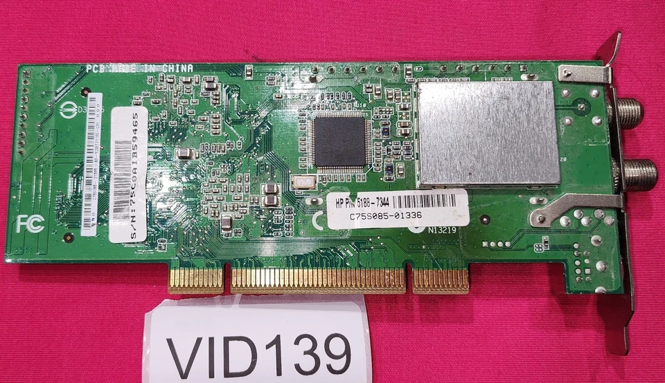 VID139 - HP 5188-7344 Low Profile Tv Tuner Card - No Remote - DAMAGED? - Image 4 of 4