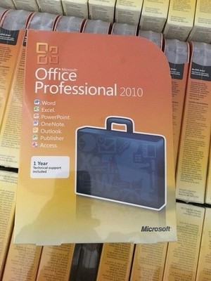 Microsoft Office 2010 Professional For 9 PCs Full Retail NEW SEALED Box Version