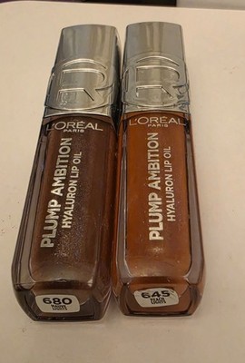 L'Oreal Paris Lip plump ambition hyaluron lip oil #645 peach lights & 680 mauve 