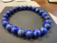 Blue Lapis Lazuli Healing Gemstone Bracelet 8mm, Fashion, Reiki, Luck Stone