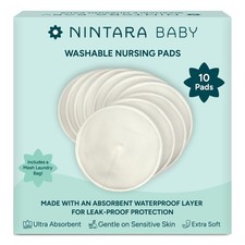 Nintara Baby Reusable Nursing Pads Soft Absorbent Breast Pads, Bamboo Vis...