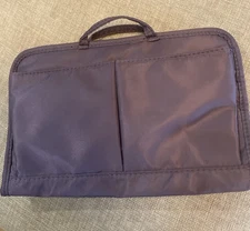 Purple Travel Pouch Or Wallet Sleek Small Easy Carry New 