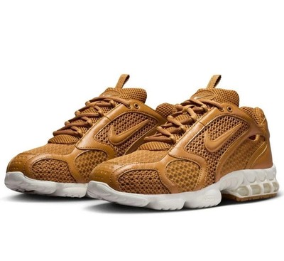 Nike Air Zoom Spiridon Cage 2 Men's Wheat/White HQ3552-799 Sneakers Size 9
