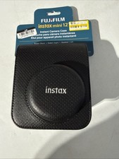 Fujifilm instax mini 12 Camera Case - Black leather carry case new