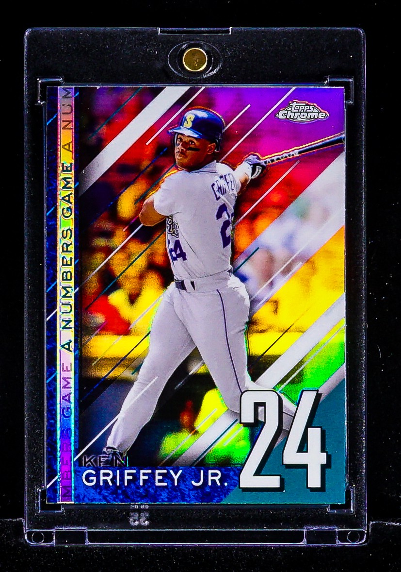 Ken Griffey Jr. RARE TOPPS CHROME A NUMBERS GAME CARD SEATTLE MARINERS HOF