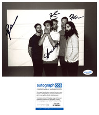 ‘Young The Giant’ Band Signed 8x10 Photo Sameer Gadhia +3 ACOA
