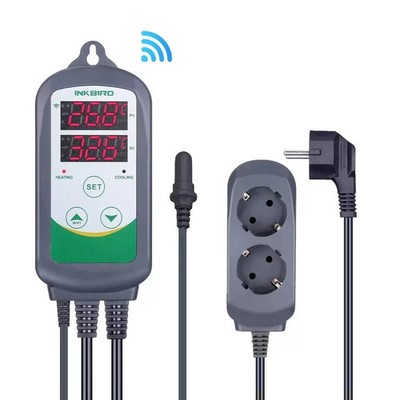 Inkbird Temperaturregler Auslass Thermostat ITC-308 WIFI Aquarium Gummisonde C/F
