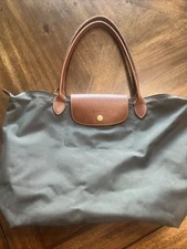 Longchamp Gray Tote Bag