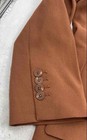 Express Womens Brown Long Sleeve Notch Lapel Single-Breasted Blazer Size Large — photo 4