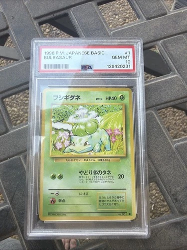 1996 Pocket Monster Basic Bulbasaur PSA 10