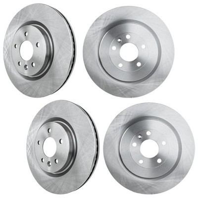 Front & Rear Brake Disc Rotors for Lincoln MKT Ford Explorer Flex 2013-2019