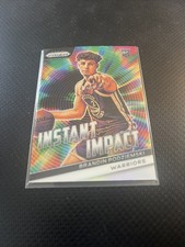 2023-24 Panini Prizm Brandin Podziemski Instant Impact Silver Prizm RC Rookie SP